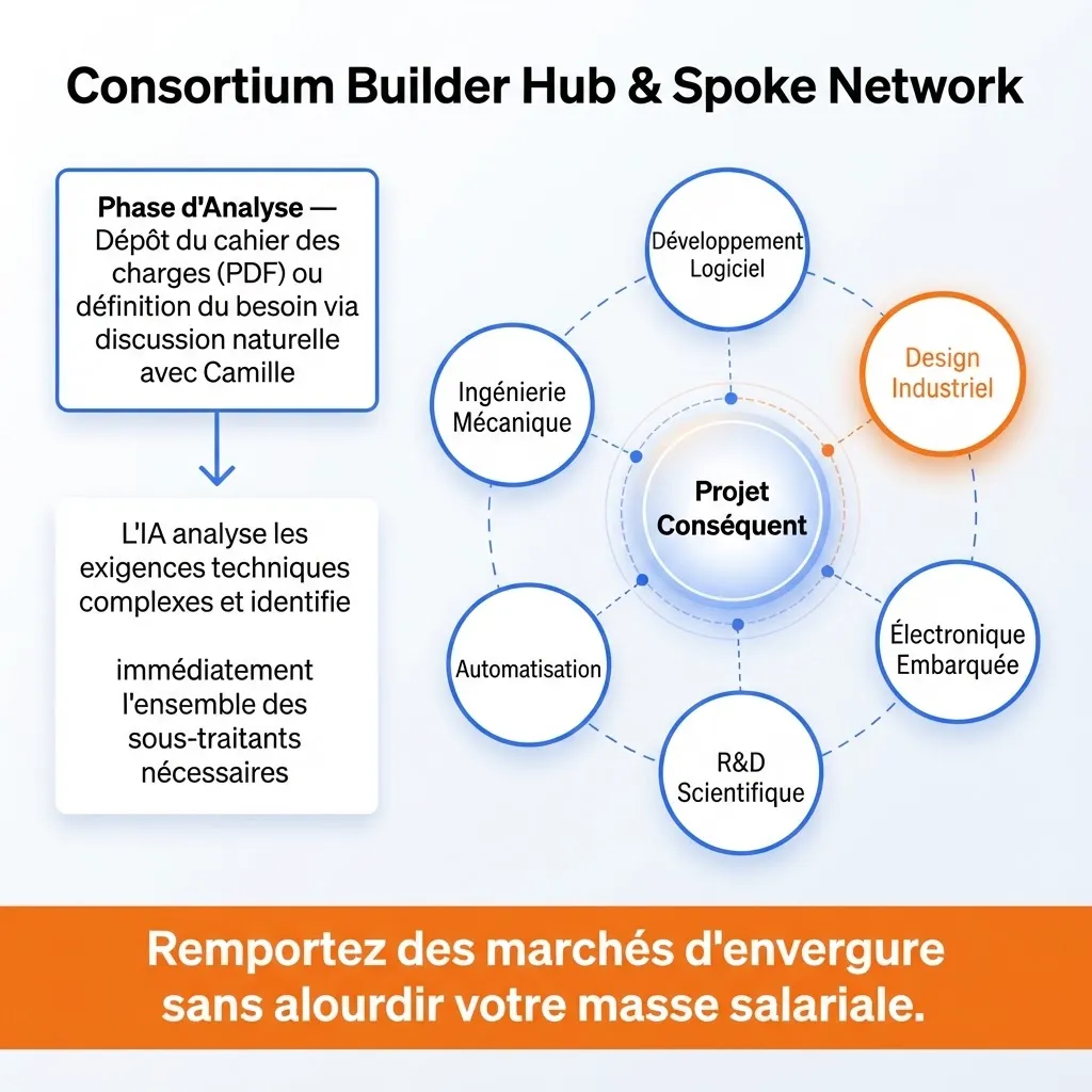 L'assemblage instantané de votre équipe d'experts sur-mesure